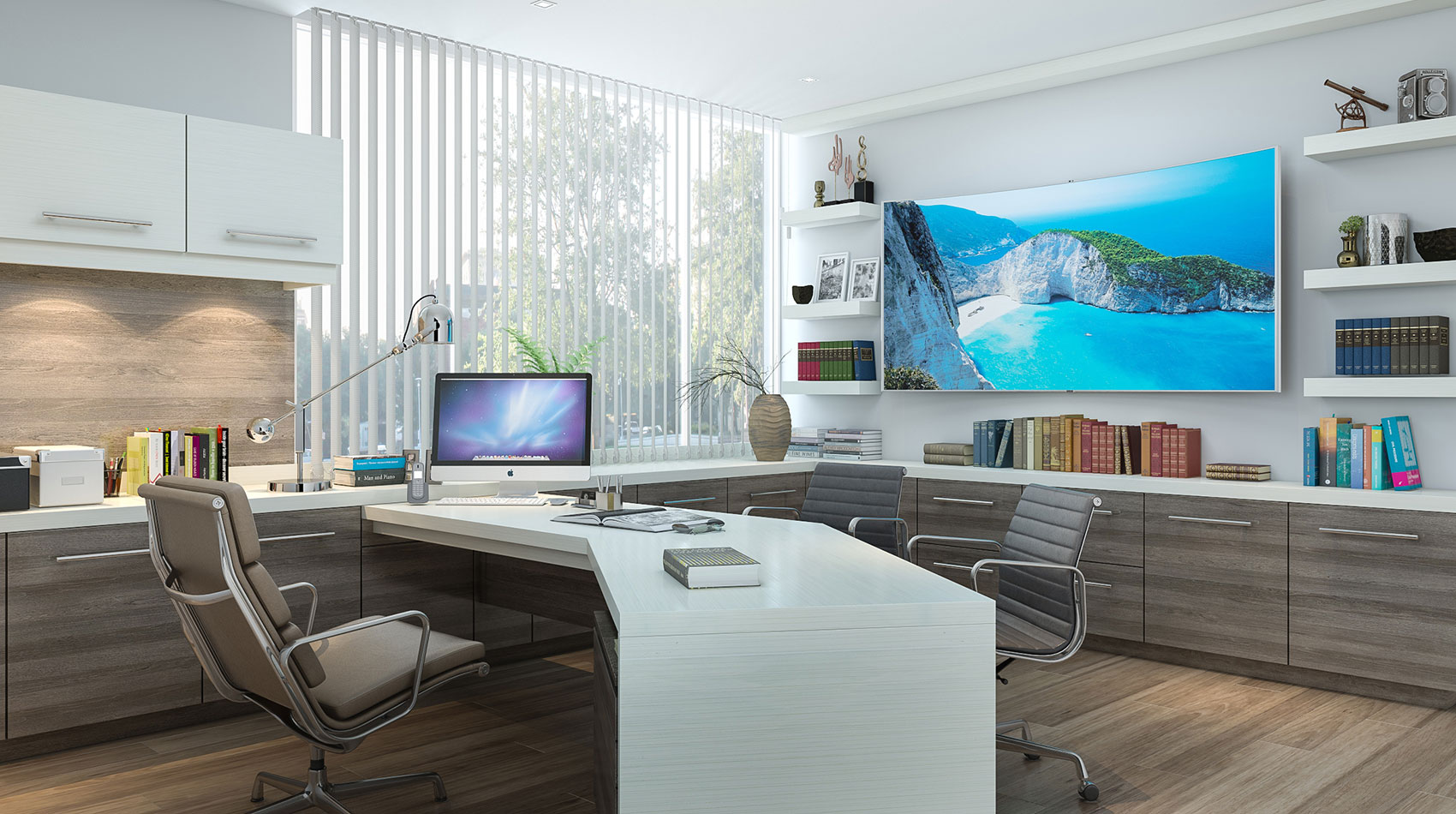 Custom Office At Work Gallery Designed By Closet Factory